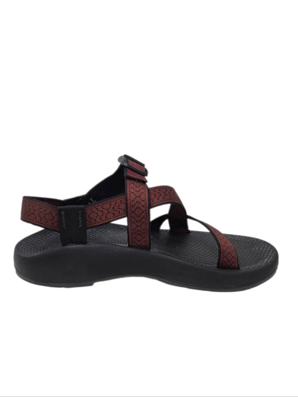 Chaco Men's Z/1 Classic Crossover Strap Sandal Burgundy Size 10